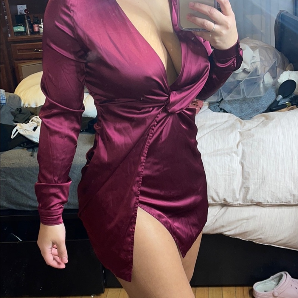 Satin Fashion Nova Dress